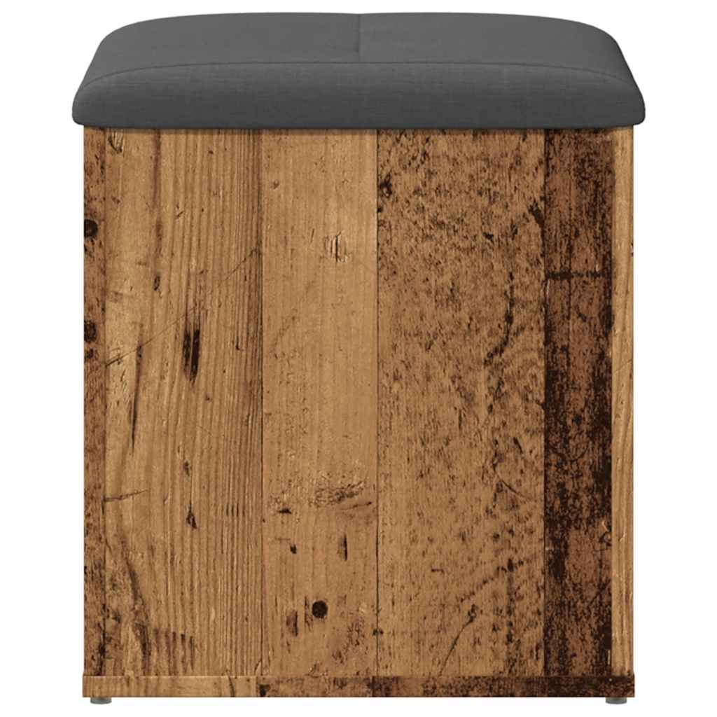 Panca Portaoggetti Legno Antico 42x42x45 cm Legno Multistrato | homemem39