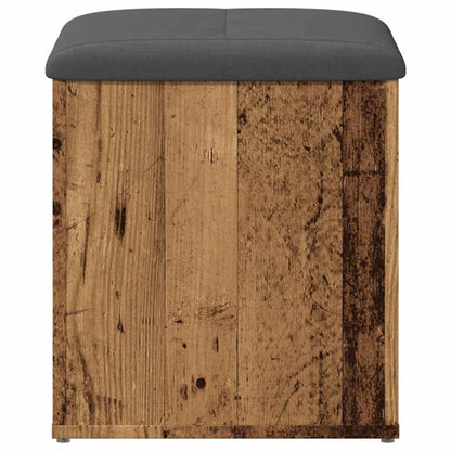 Panca Portaoggetti Legno Antico 42x42x45 cm Legno Multistrato | homemem39