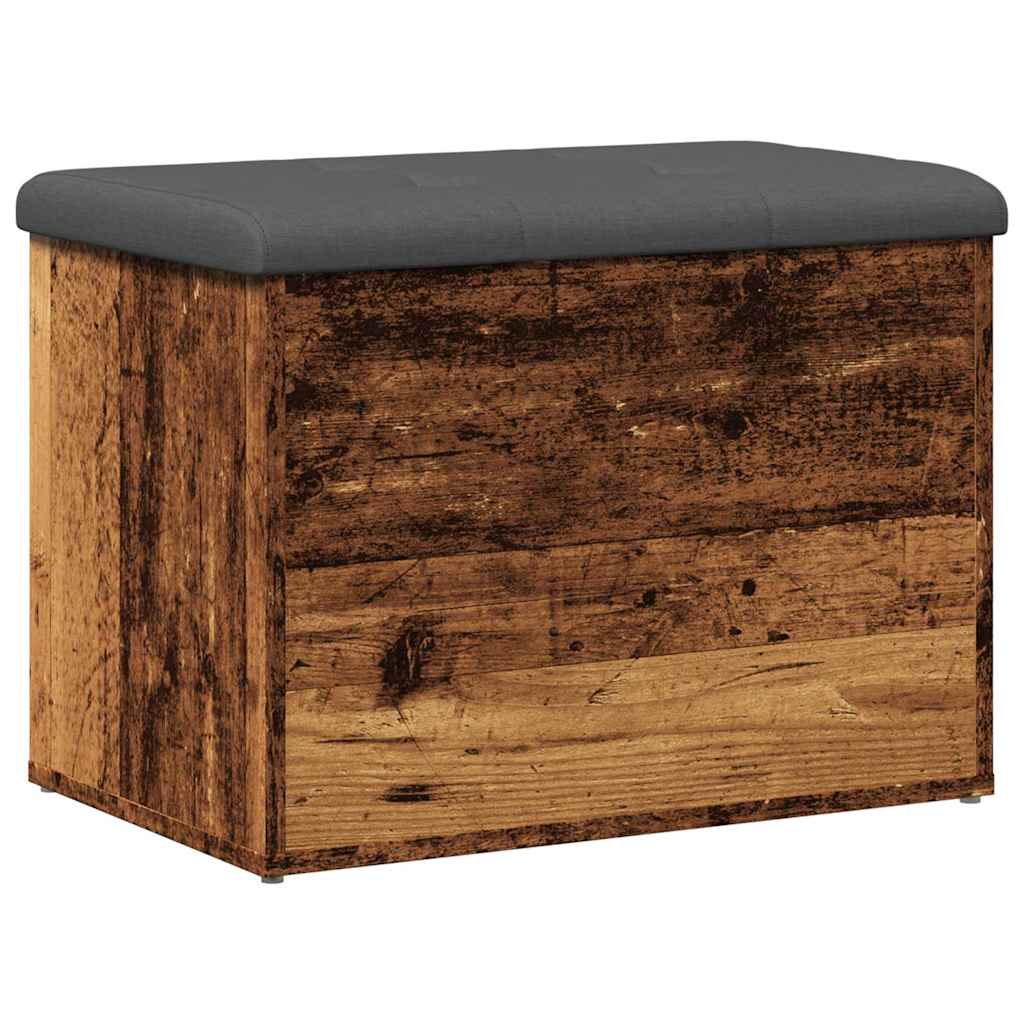 Panca Portaoggetti Legno Antico 62x42x45 cm Legno Multistrato | homemem39