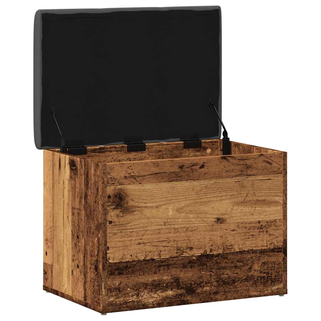 Panca Portaoggetti Legno Antico 62x42x45 cm Legno Multistrato | homemem39