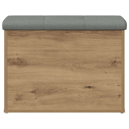 Panca Portaoggetti Rovere Artigianale 62x42x45 cm in Truciolato | homemem39