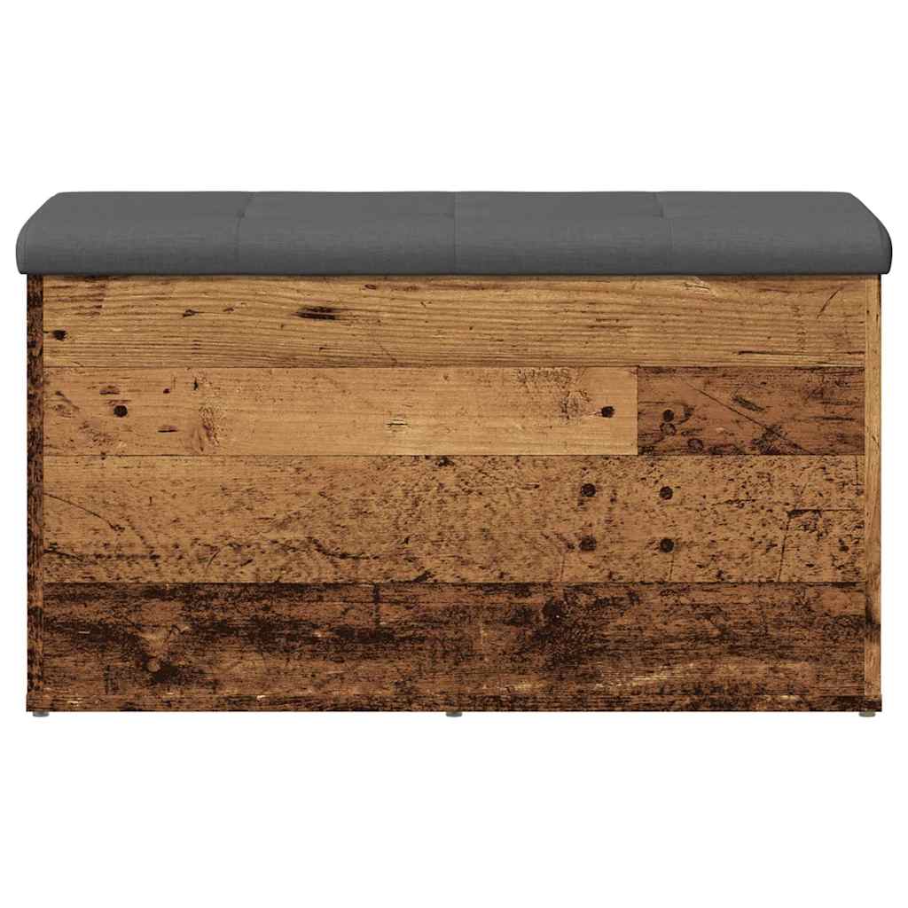 Panca Portaoggetti Legno Antico 82x42x45 cm Legno Multistrato