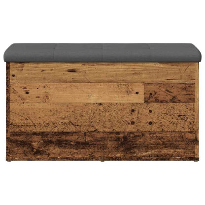 Panca Portaoggetti Legno Antico 82x42x45 cm Legno Multistrato