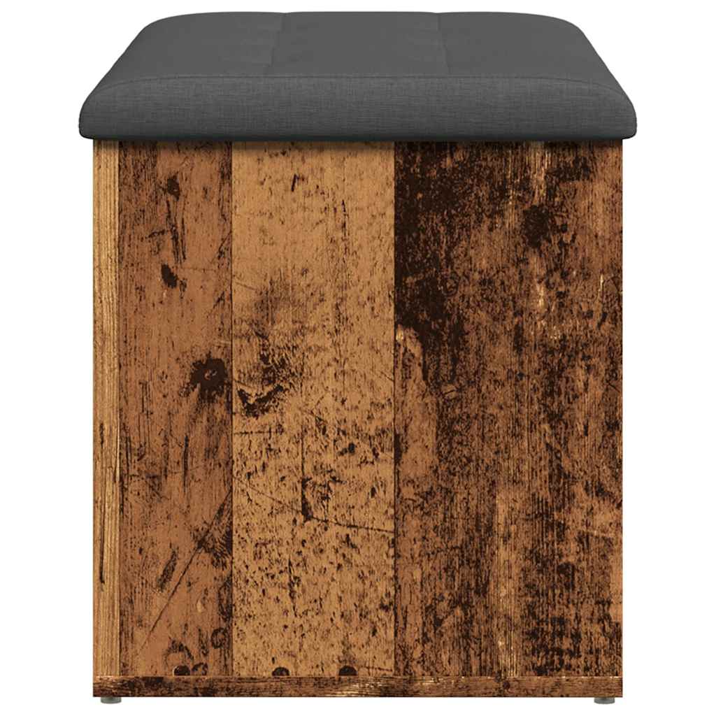 Panca Portaoggetti Legno Antico 82x42x45 cm Legno Multistrato