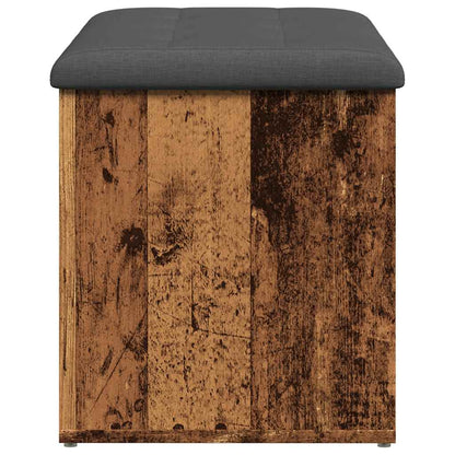 Panca Portaoggetti Legno Antico 82x42x45 cm Legno Multistrato