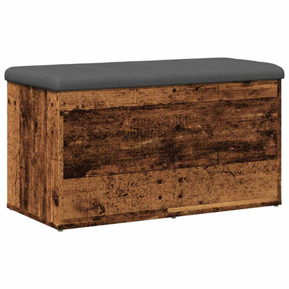 Panca Portaoggetti Legno Antico 82x42x45 cm Legno Multistrato