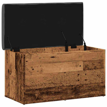 Panca Portaoggetti Legno Antico 82x42x45 cm Legno Multistrato