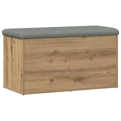 Panca contenitore artigianale in rovere 82x42x45 cm in legno ingegnerizzato