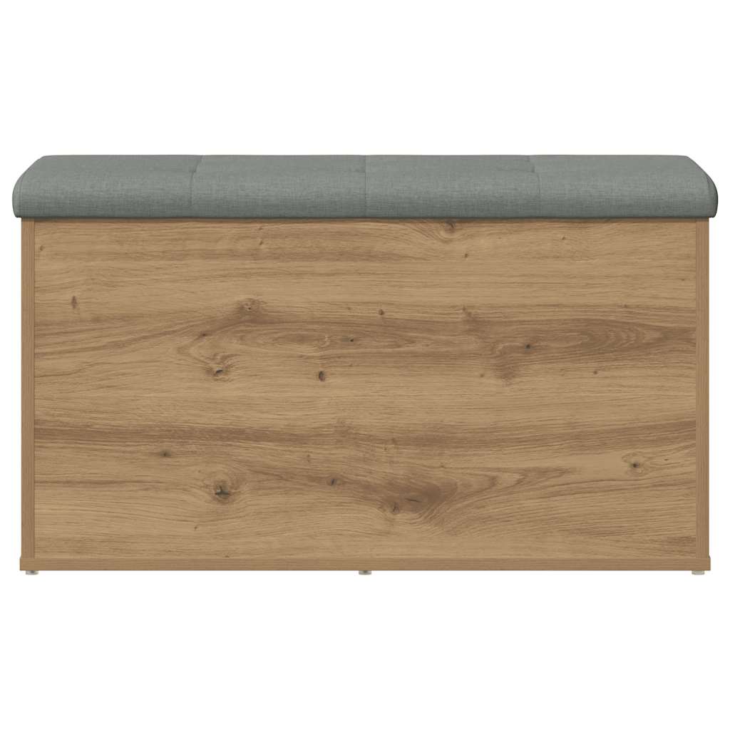 Panca contenitore artigianale in rovere 82x42x45 cm in legno ingegnerizzato | homemem39