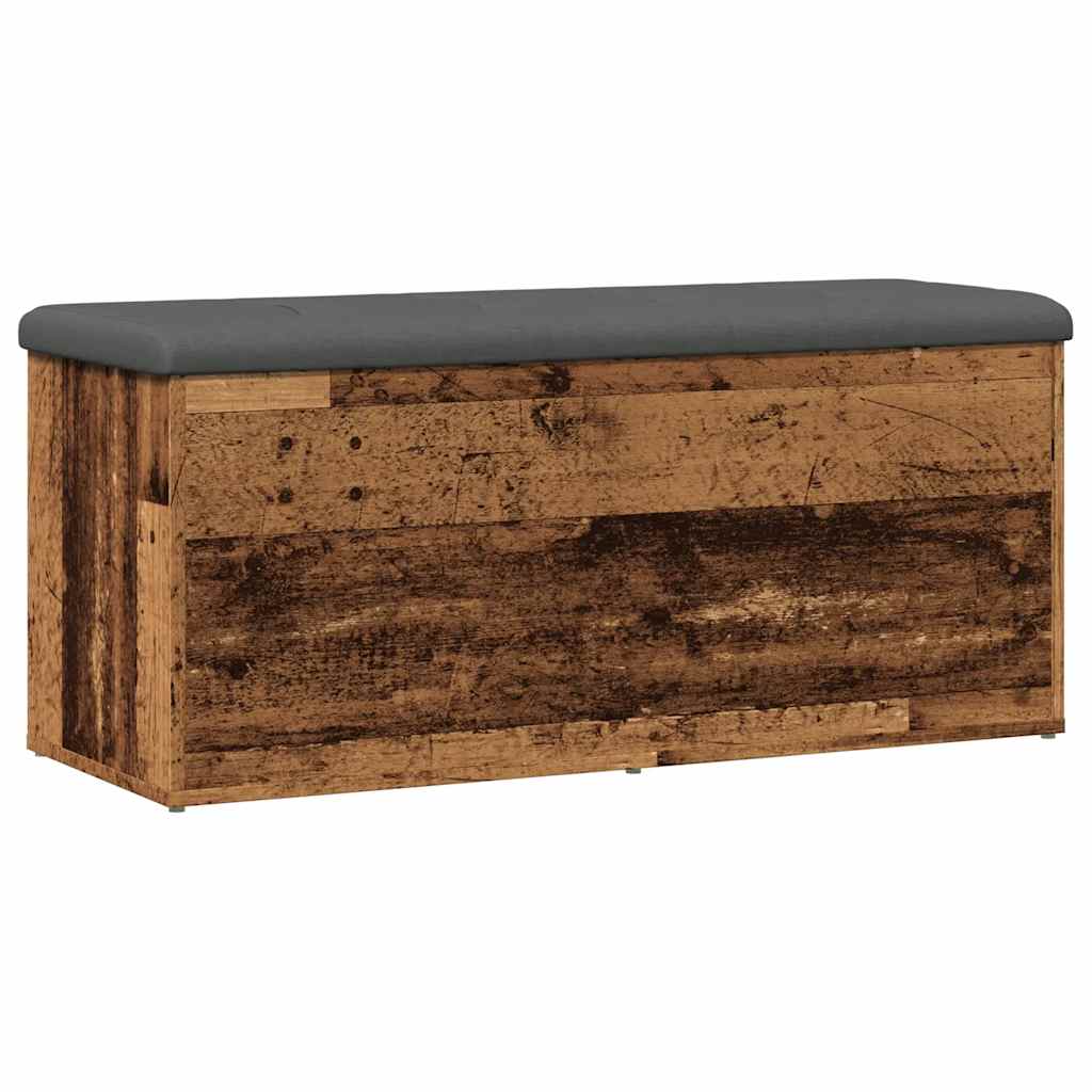 Panca Portaoggetti Legno Antico 102x42x45 cm Legno Multistrato | homemem39