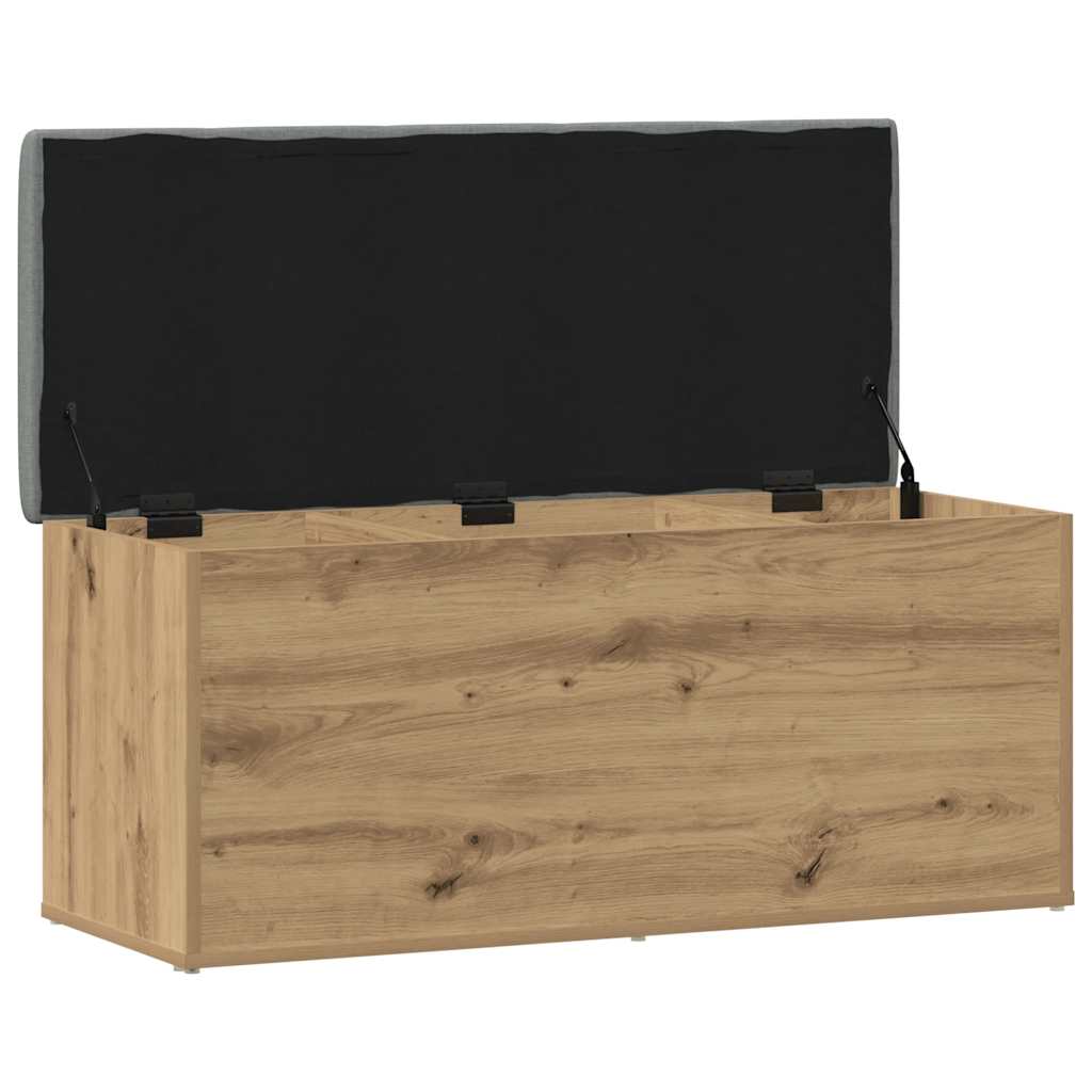 Panca contenitore artigianale in rovere 102x42x45 cm in legno ingegnerizzato | homemem39