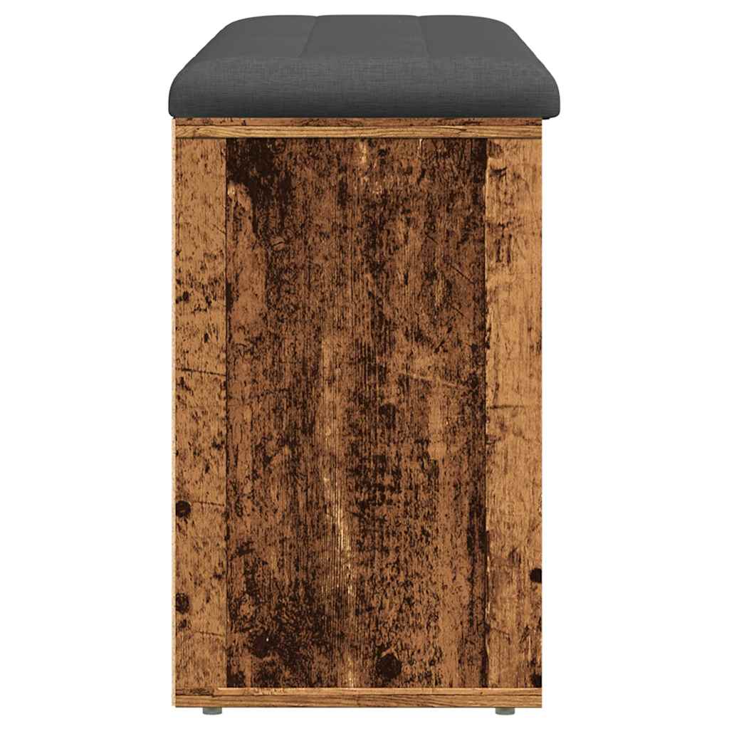 Panca Porta Scarpe Legno Antico 102x32x50 cm Legno Multistrato | homemem39