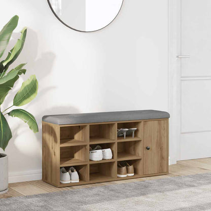Panca Porta Scarpe Rovere Artigianale 102x32x50 cm Truciolato | homemem39