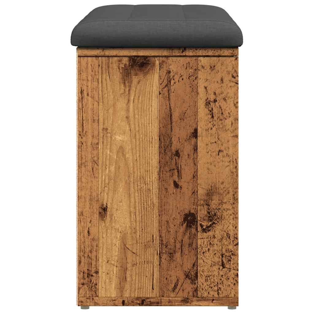 Panca Porta Scarpe Legno Antico 82x32x50 cm Legno Multistrato | homemem39