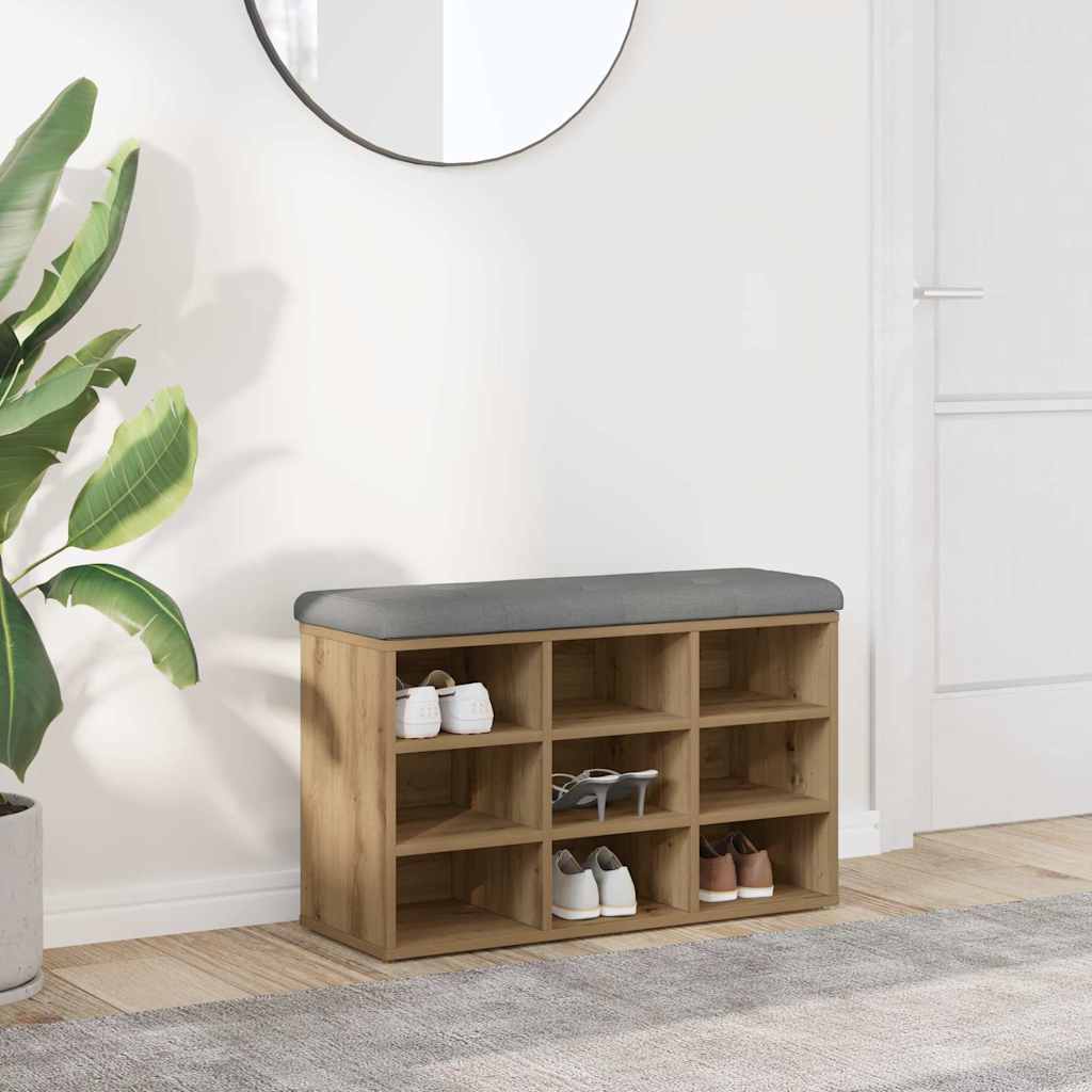 Scarpiera Rovere Artigianale 82x32x50 cm in Legno Multistrato | homemem39