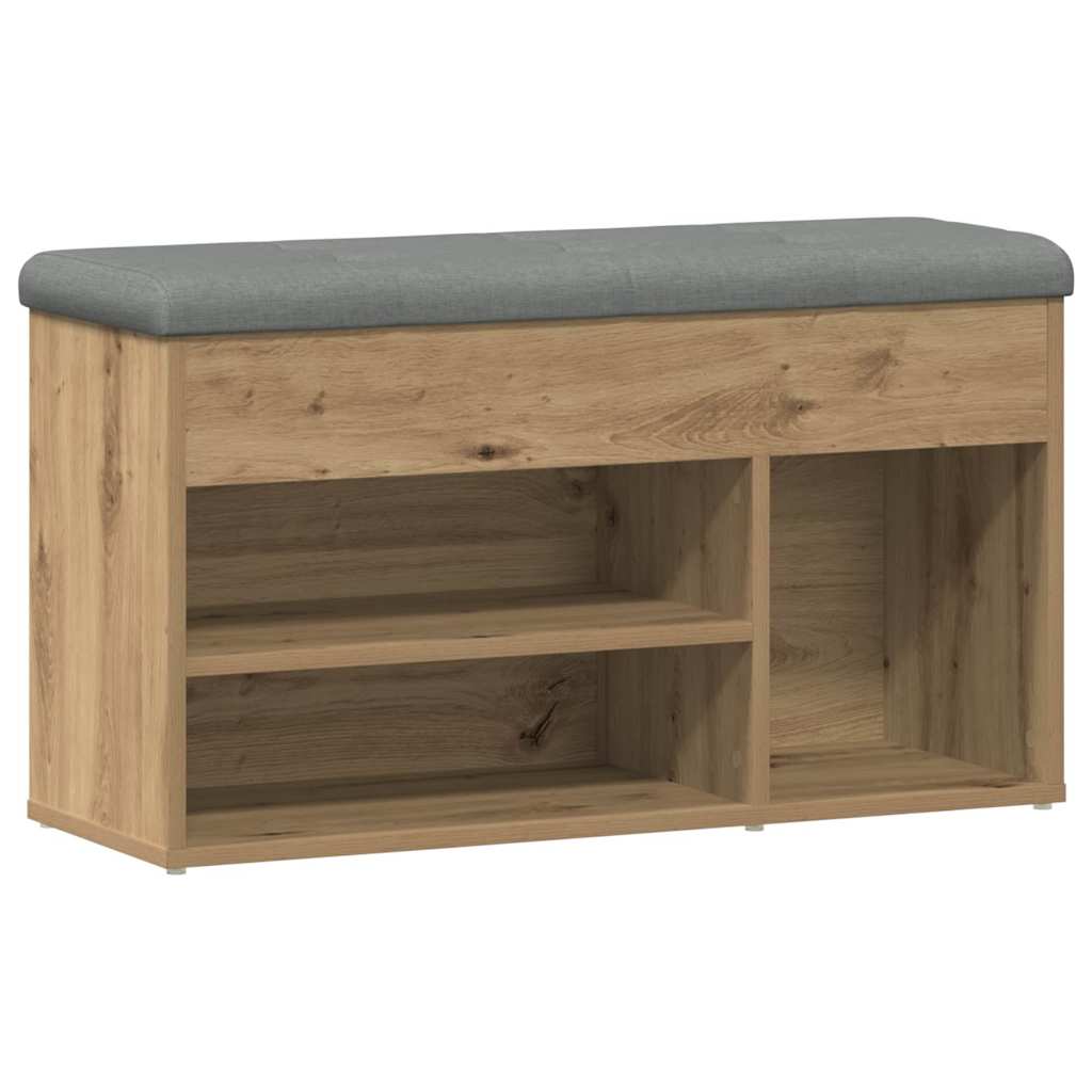 Scarpiera Rovere Artigianale 82x32x45,5 cm in Legno Multistrato