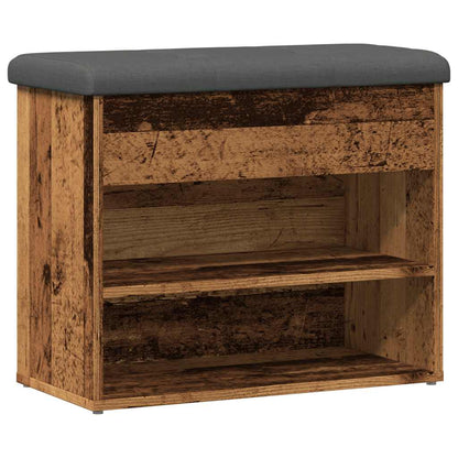 Scarpiera Legno Antico 62x32x50 cm in Legno Multistrato | homemem39