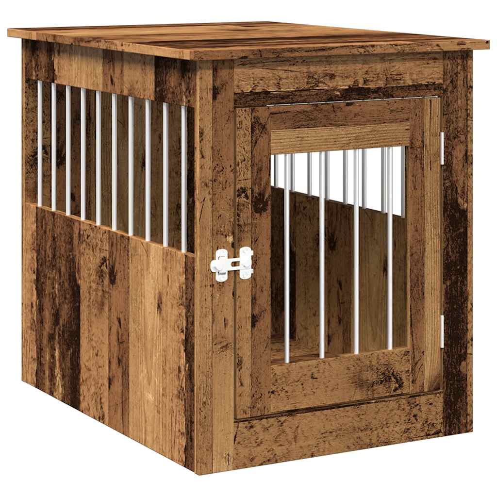 Gabbia Cani da Arredamento Legno Antico Legno Multistrato - homemem39
