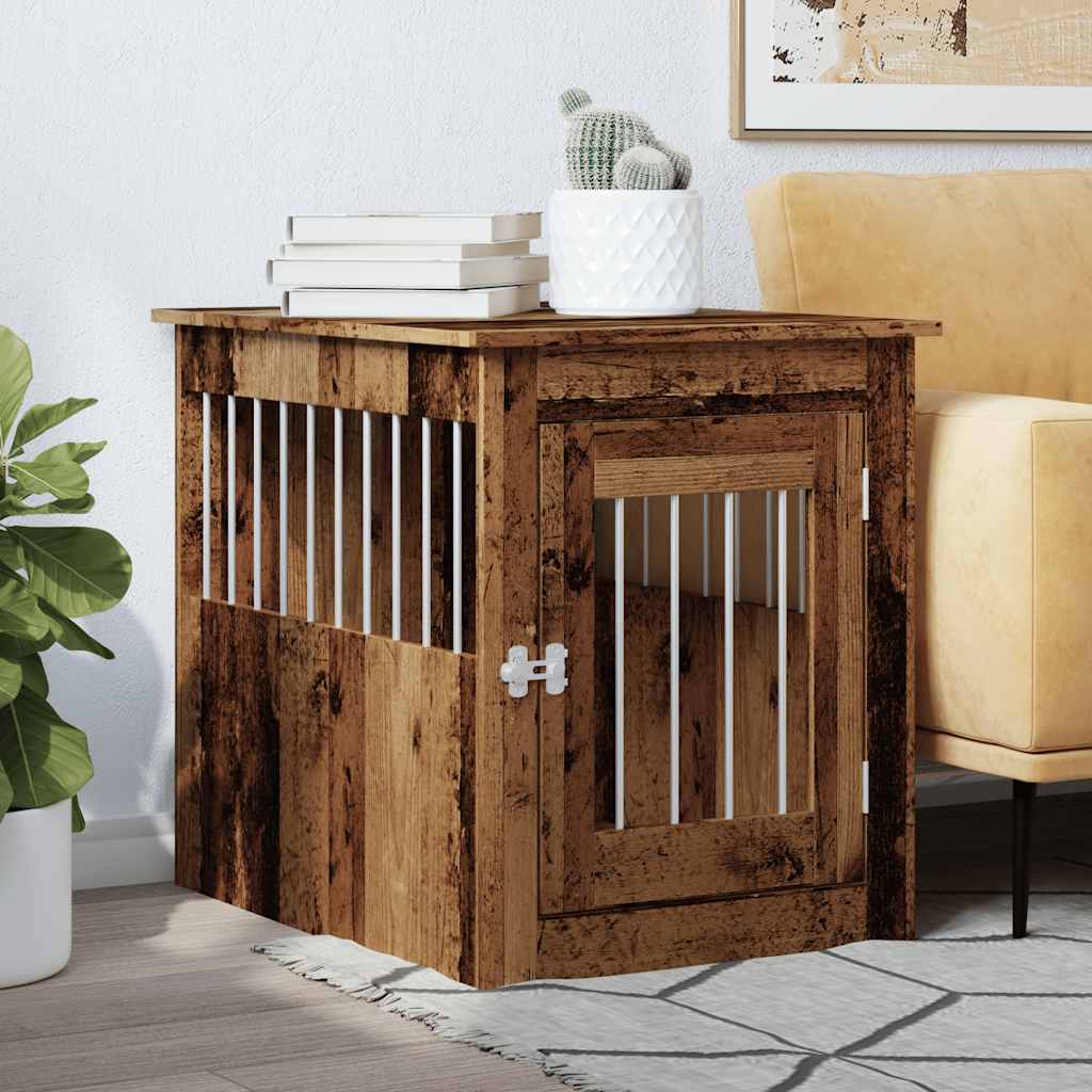 Gabbia Cani da Arredamento Legno Antico Legno Multistrato - homemem39