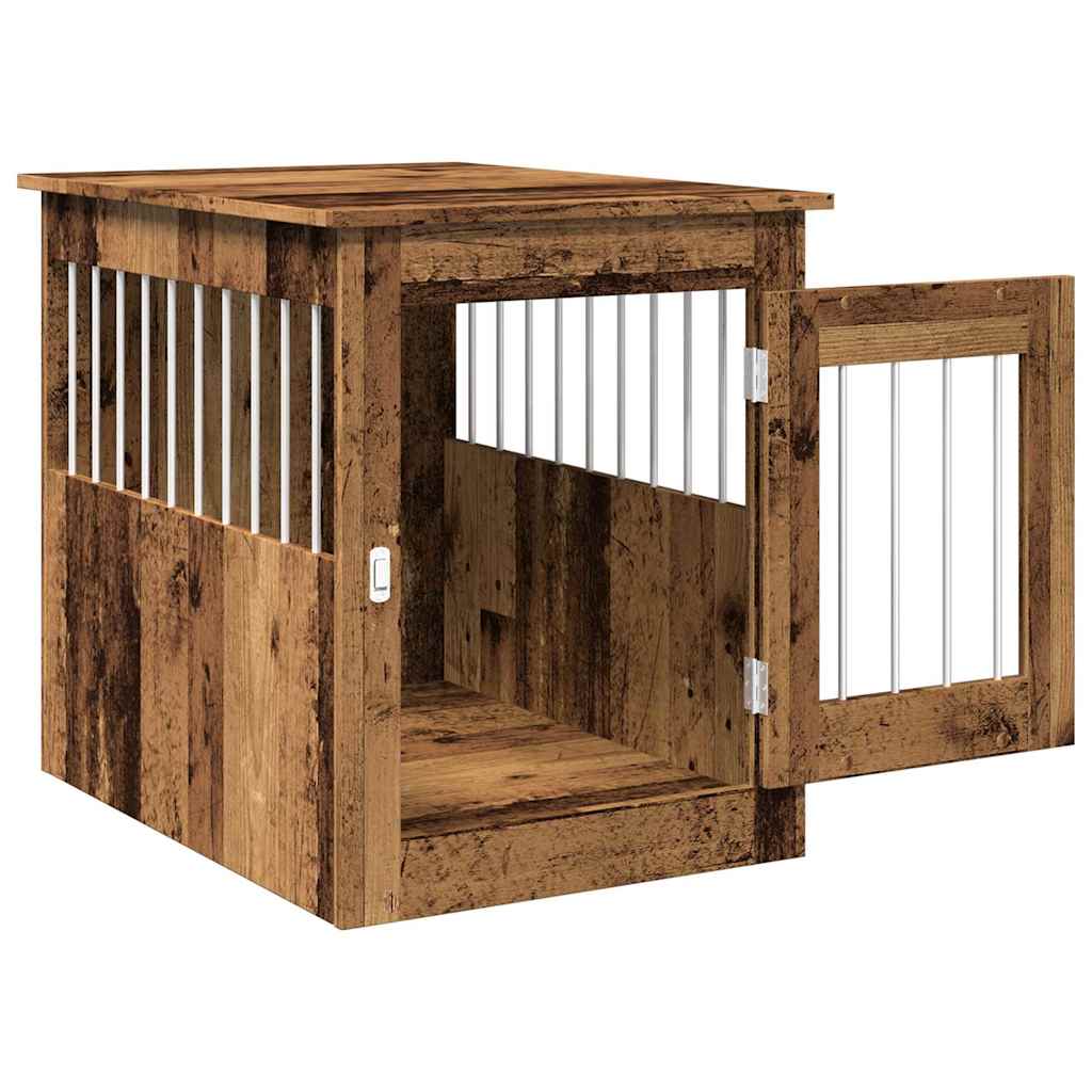 Gabbia Cani da Arredamento Legno Antico Legno Multistrato - homemem39