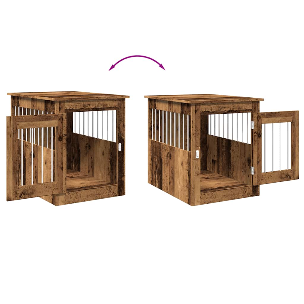 Gabbia Cani da Arredamento Legno Antico Legno Multistrato - homemem39