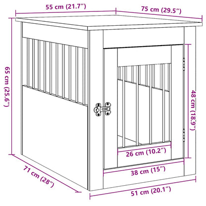 Gabbia Cani Arredamento Rovere Artigianale Legno Multistrato - homemem39