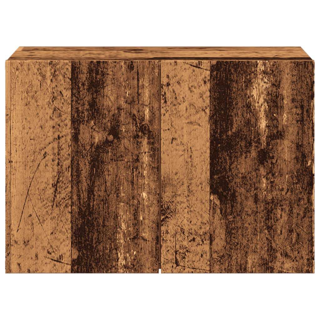 Mobile TV a Parete Legno Antico 60x30x41 cm - homemem39