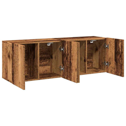 Mobili TV a Parete 2pz Legno Antico 60x30x41 cm - homemem39