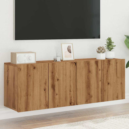 Mobili TV a Parete 2pz Rovere Artigianale 60x30x41 cm - homemem39