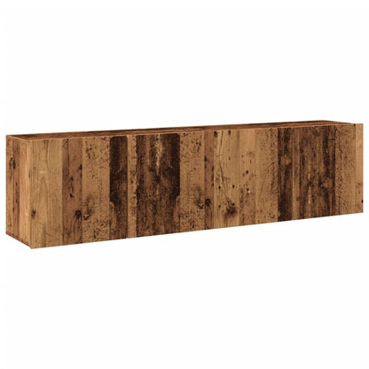 Mobili TV a Parete 2pz Legno Antico 80x30x41 cm - homemem39