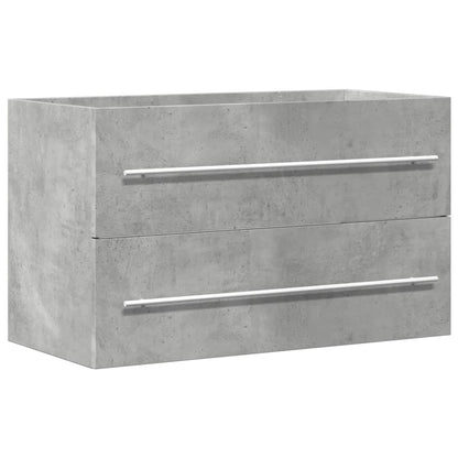 Mobile Lavabo Grigio Cemento 80x38,5x48 cm in Truciolato | homemem39