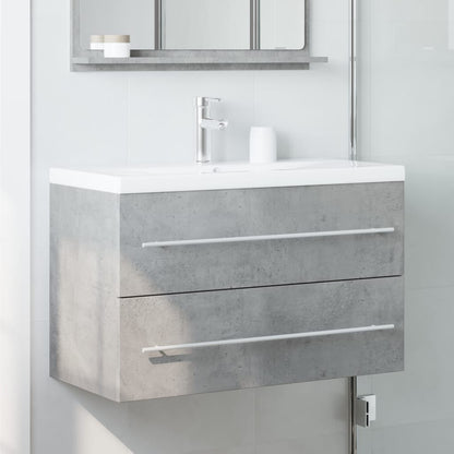 Mobile Lavabo Grigio Cemento 80x38,5x48 cm in Truciolato | homemem39