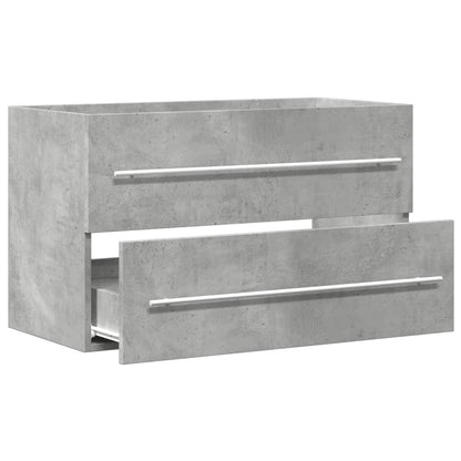 Mobile Lavabo Grigio Cemento 80x38,5x48 cm in Truciolato | homemem39