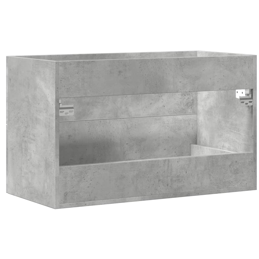 Mobile Lavabo Grigio Cemento 80x38,5x48 cm in Truciolato | homemem39