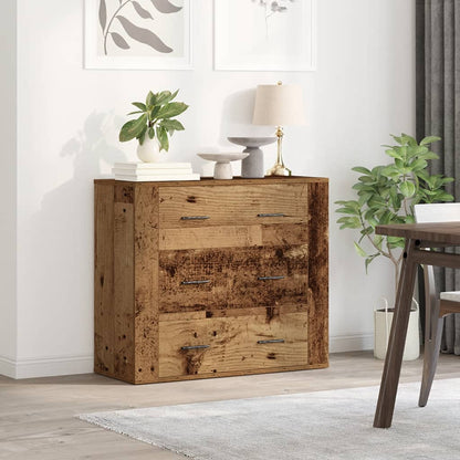 Credenza Legno Vecchio 80x33x70 cm in Truciolato - homemem39