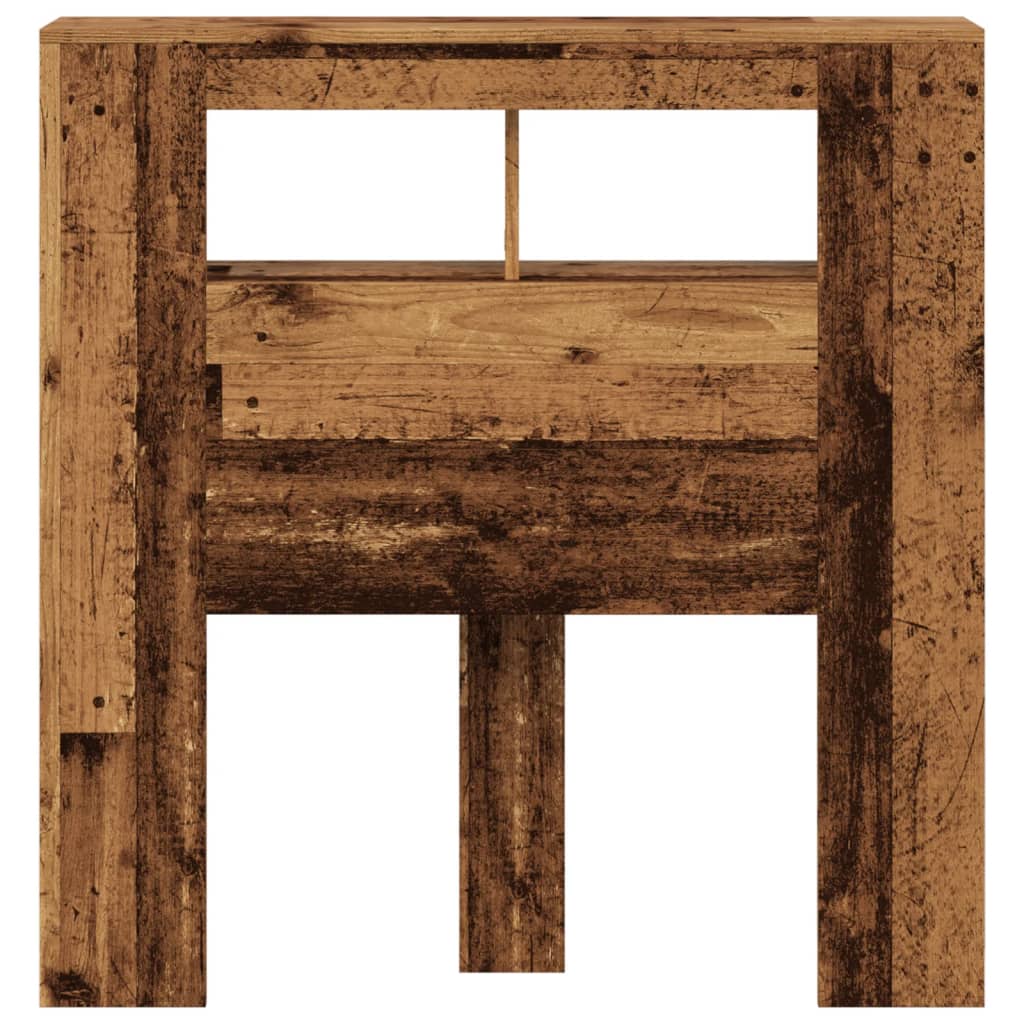 Testiera LED Legno Antico 100x18,5x103,5 cm Legno Multistrato - homemem39