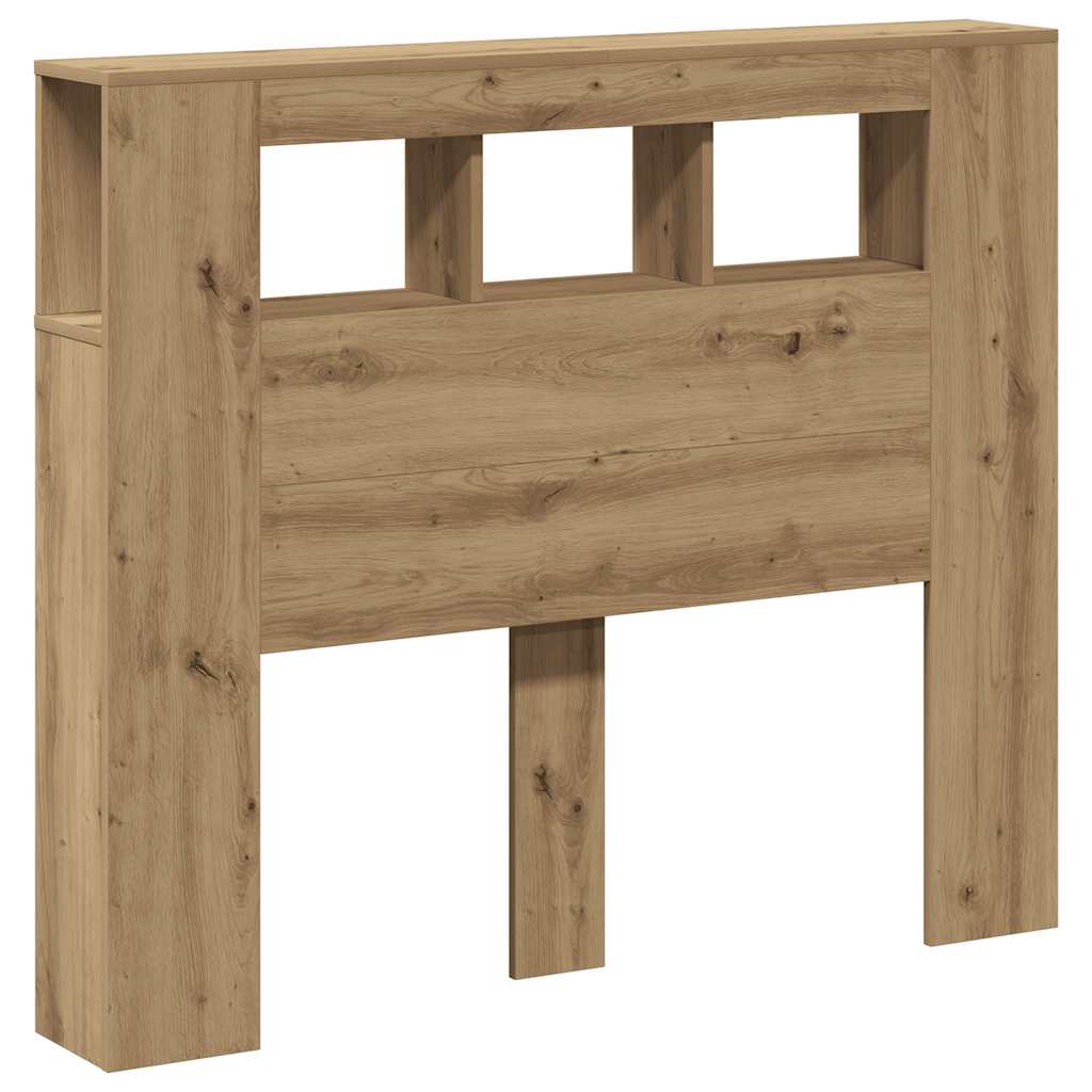 Testiera LED Rovere Artigianale 120x18,5x103,5 cm Multistrato