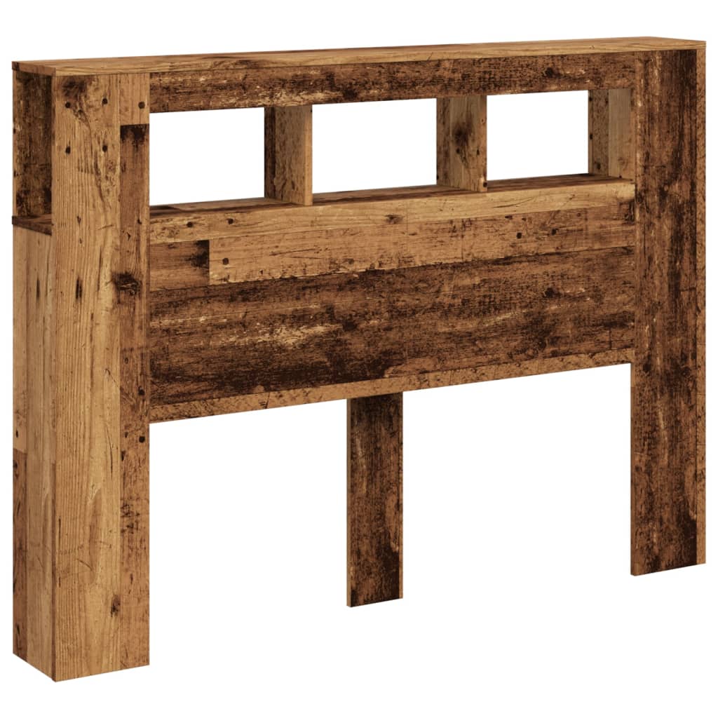 Testiera LED Legno Antico 140x18,5x103,5 cm Legno Multistrato - homemem39