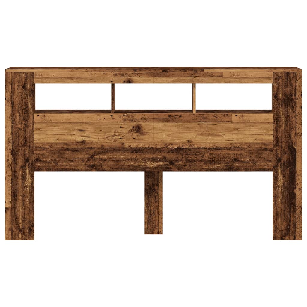 Testiera LED Legno Antico 180x18,5x103,5 cm Legno Multistrato - homemem39