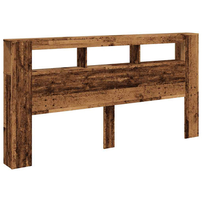 Testiera LED Legno Antico 200x18,5x103,5 cm Legno Multistrato - homemem39