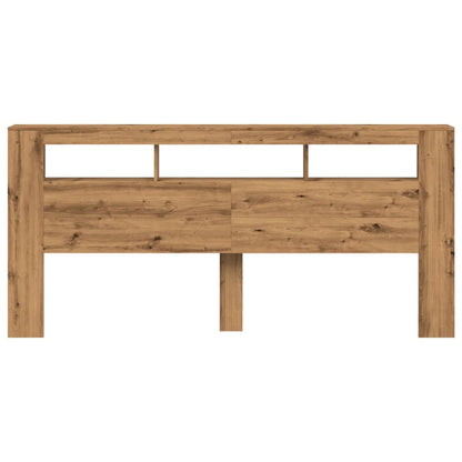 Testiera LED Rovere Artigianale 220x18,5x103,5 cm Multistrato - homemem39