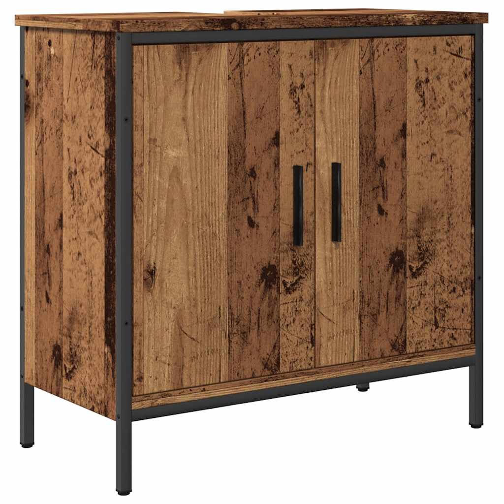 Mobile Sottolavabo Legno Antico 60x30x60 cm Legno Multistrato | homemem39