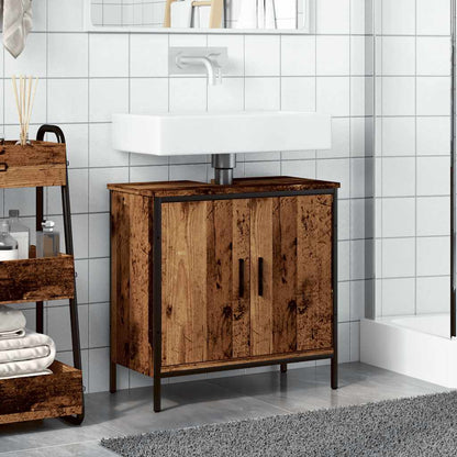 Mobile Sottolavabo Legno Antico 60x30x60 cm Legno Multistrato | homemem39