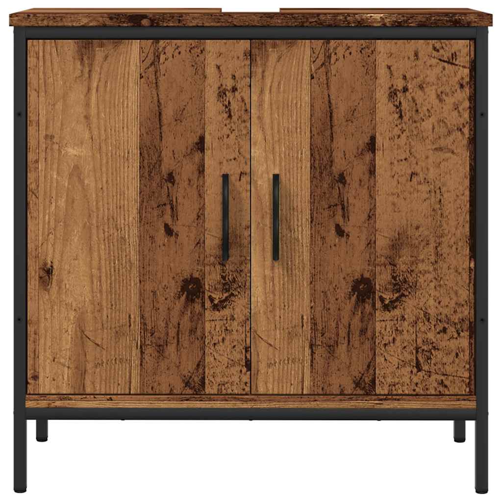 Mobile Sottolavabo Legno Antico 60x30x60 cm Legno Multistrato | homemem39