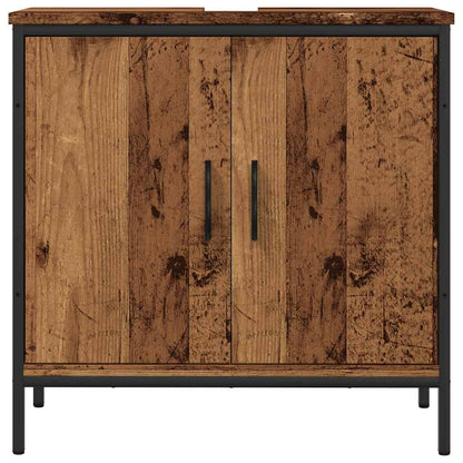 Mobile Sottolavabo Legno Antico 60x30x60 cm Legno Multistrato | homemem39