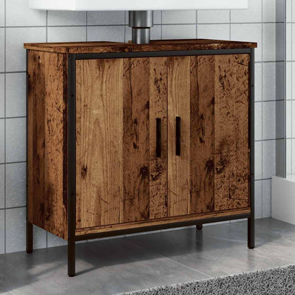 Mobile Sottolavabo Legno Antico 60x30x60 cm Legno Multistrato | homemem39