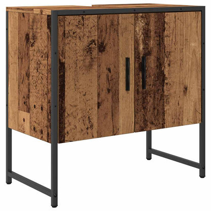 Mobile Lavabo Bagno Legno Antico 60x33x60 cm Legno Multistrato | homemem39