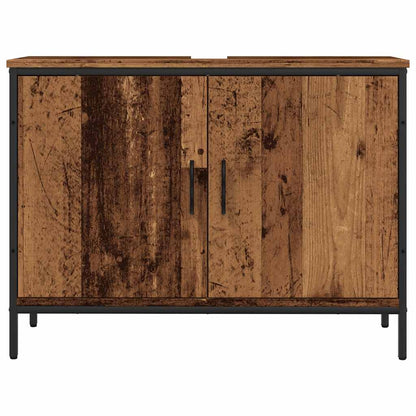Mobile Lavabo Bagno Legno Antico 60x33x60 cm Legno Multistrato | homemem39