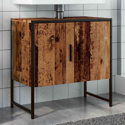 Mobile Lavabo Bagno Legno Antico 60x33x60 cm Legno Multistrato | homemem39