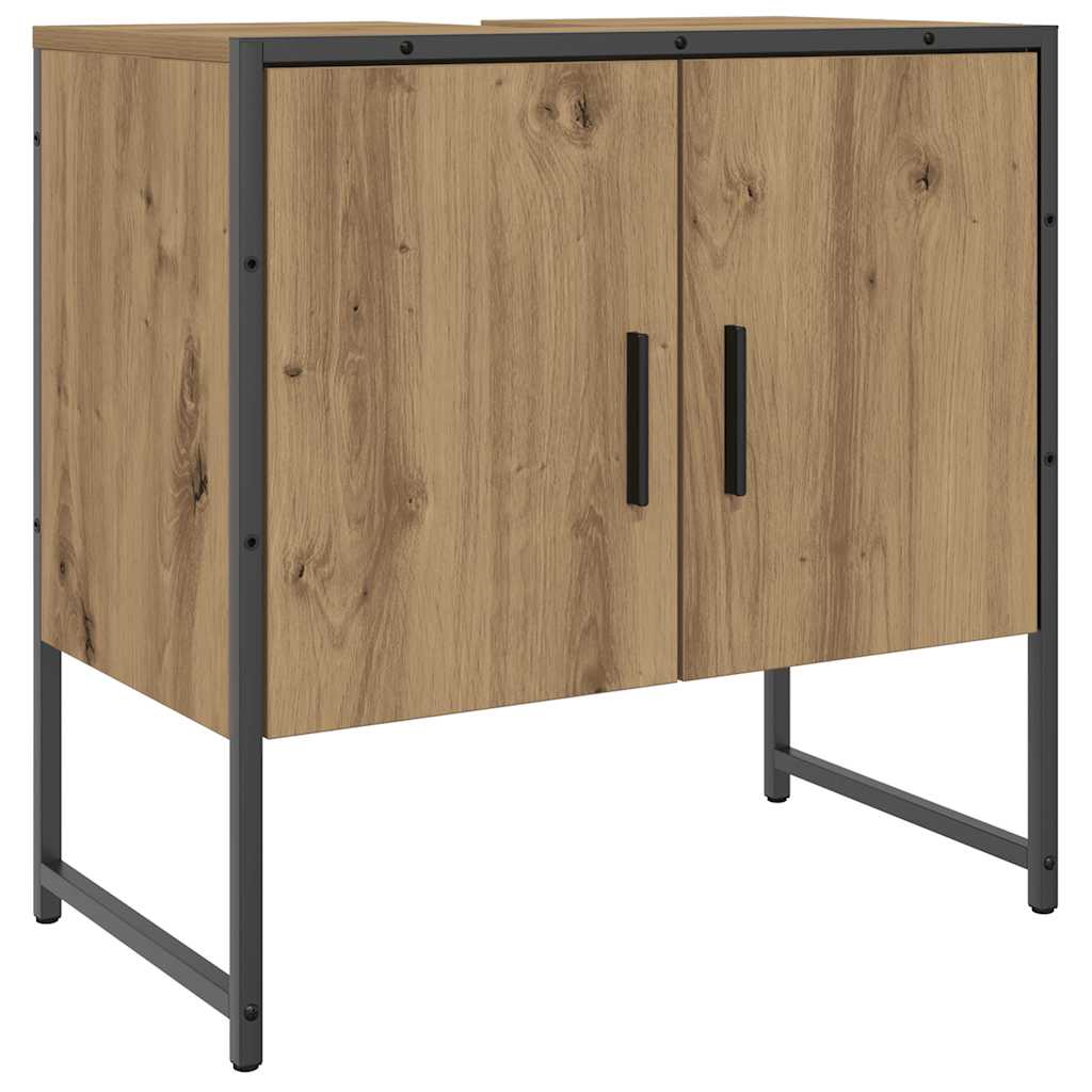 Mobile Lavabo Bagno Rovere Artigianale Legno Multistrato | homemem39